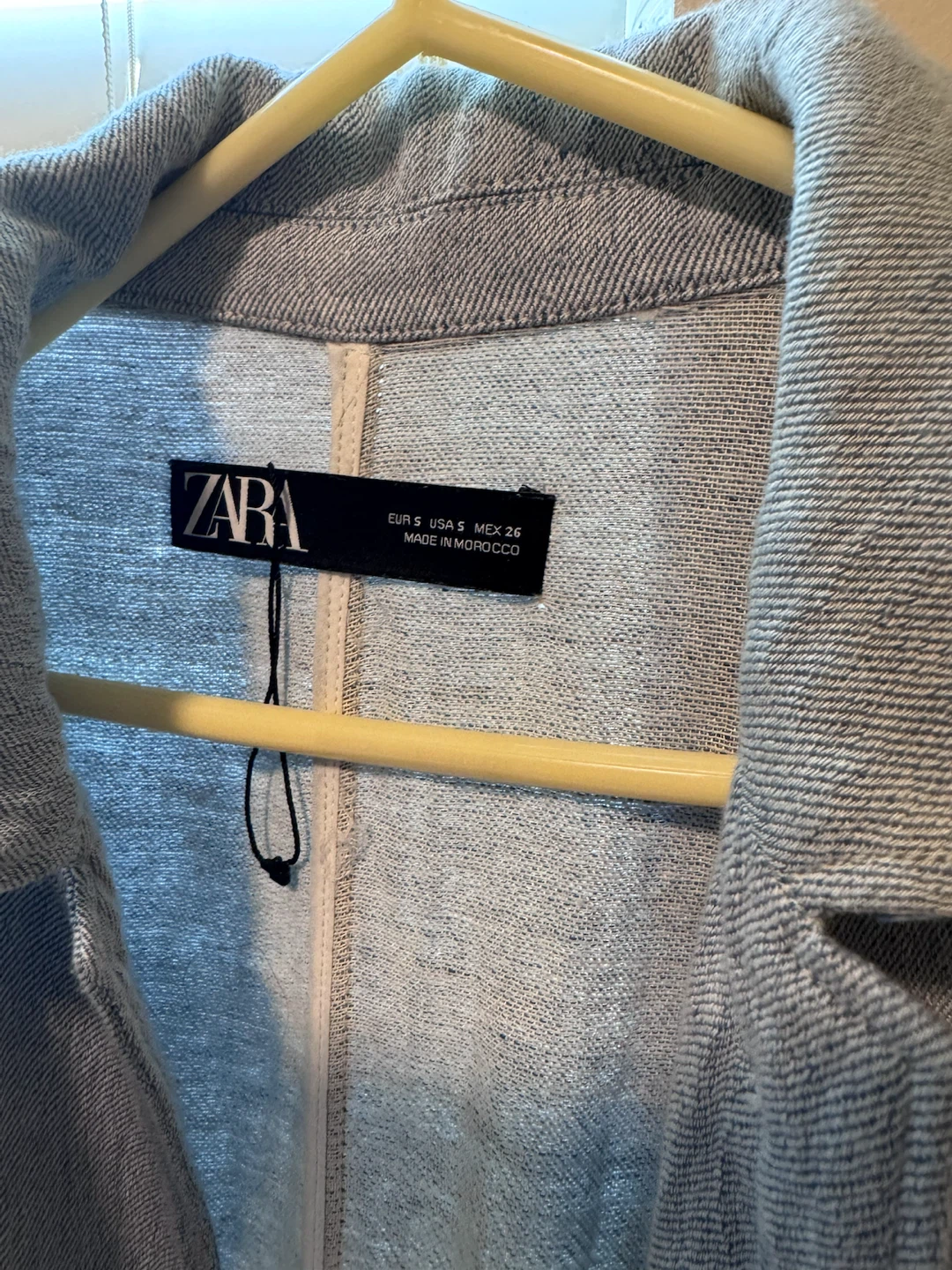 ZARA women’s Blue Light Jacket Size S - photo 2