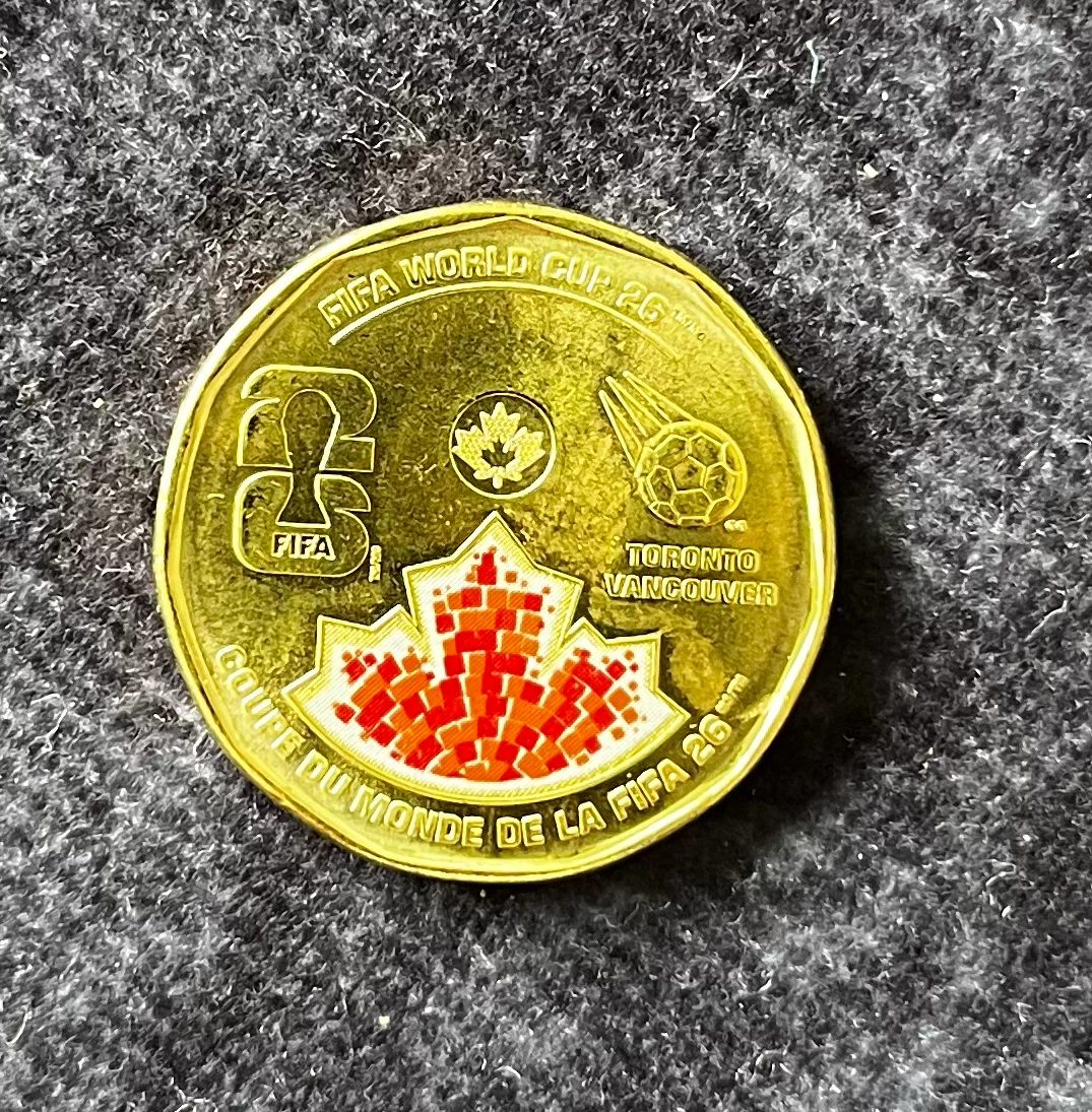 Canada Dollar Coin FIFA World Cup 2026 Charles III