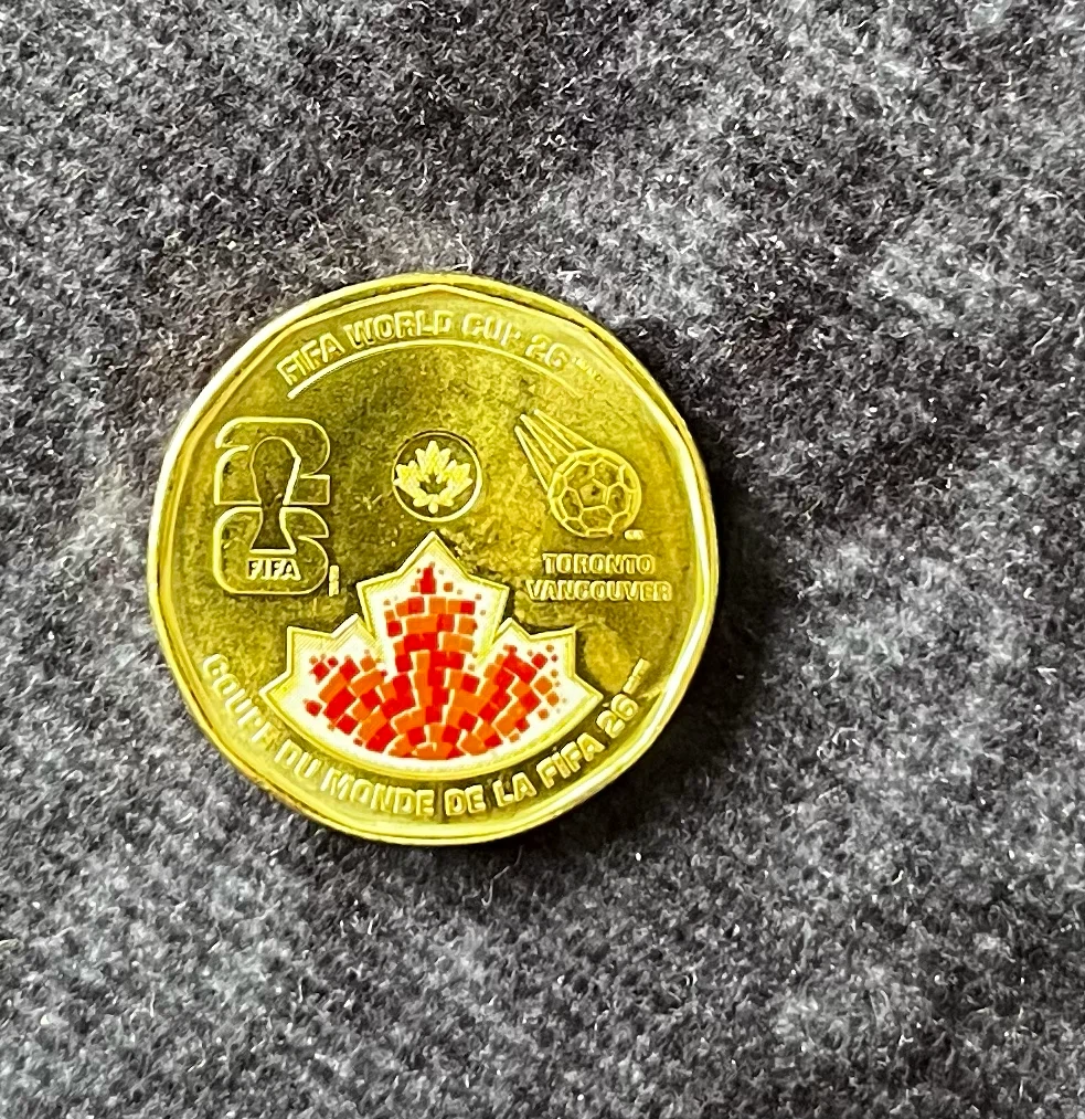 Canada Dollar Coin FIFA World Cup 2026 Charles III - photo 2