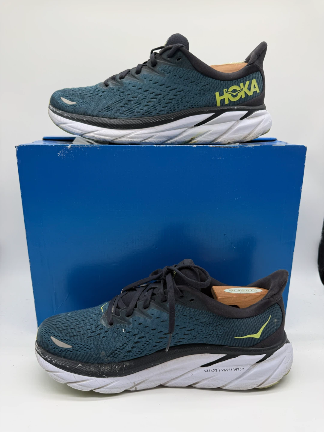 Hoka Clifton 8 Blue Coral Men’s Athletic Shoes Size US 8D
