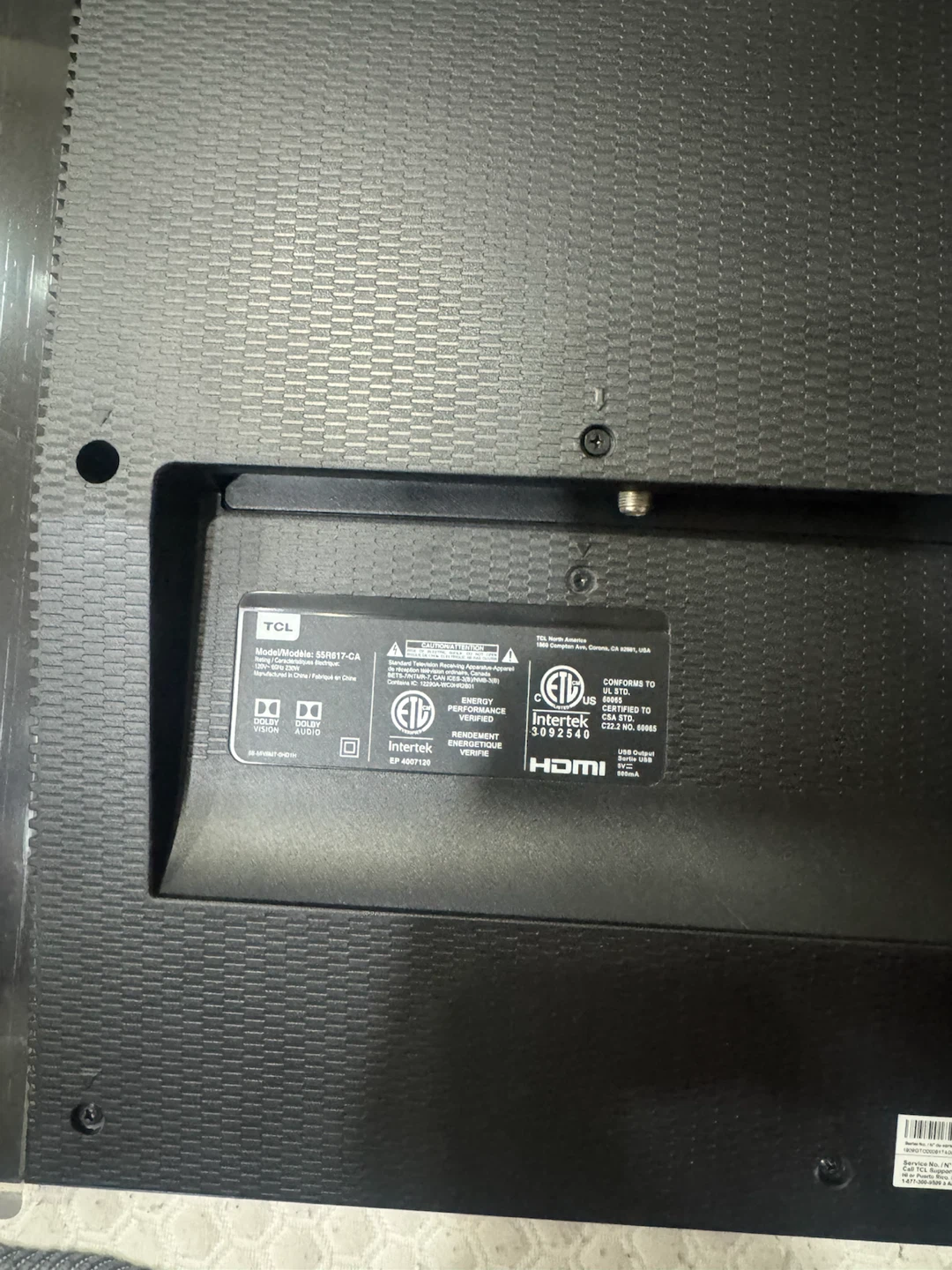 55” TCL 4K TV - photo 3