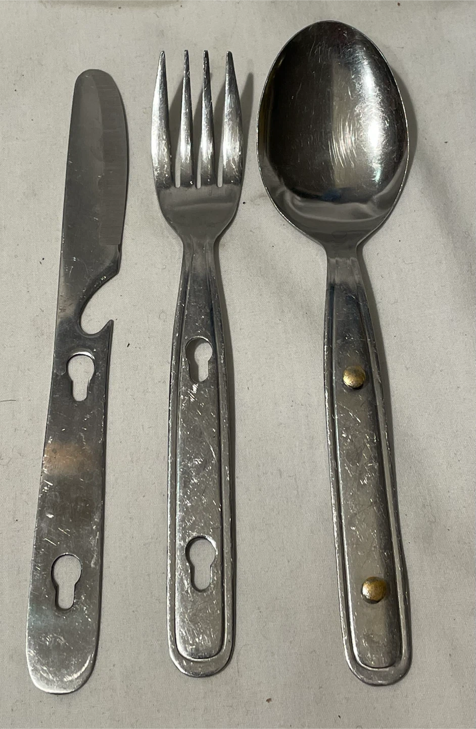 Nesting Stainless Steel Cutlery Set - Japan, Backpacking