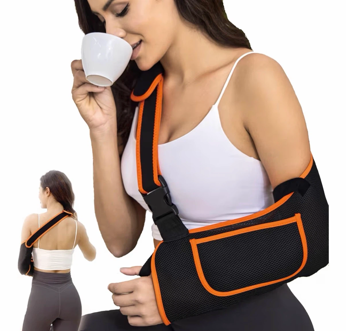 Arm Sling with Shoulder Immobilizer Support – Size Medium