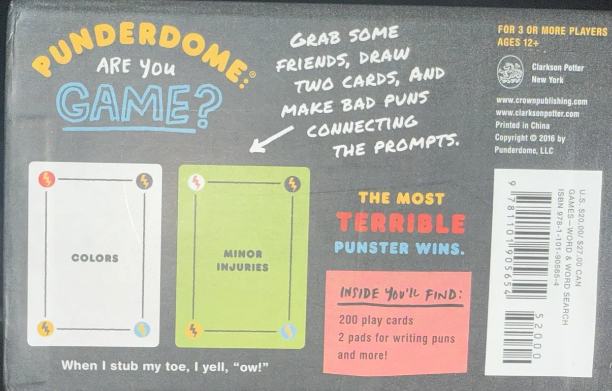 Punderdome: Are You Game? Card Game - photo 2