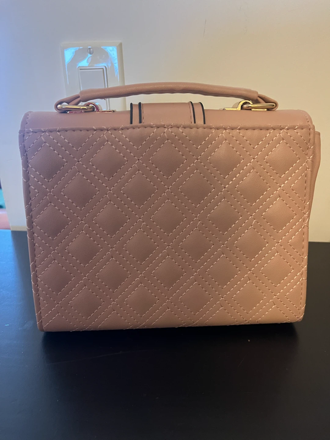 Pink Quilted Handbag with Medusa Logo - photo 2
