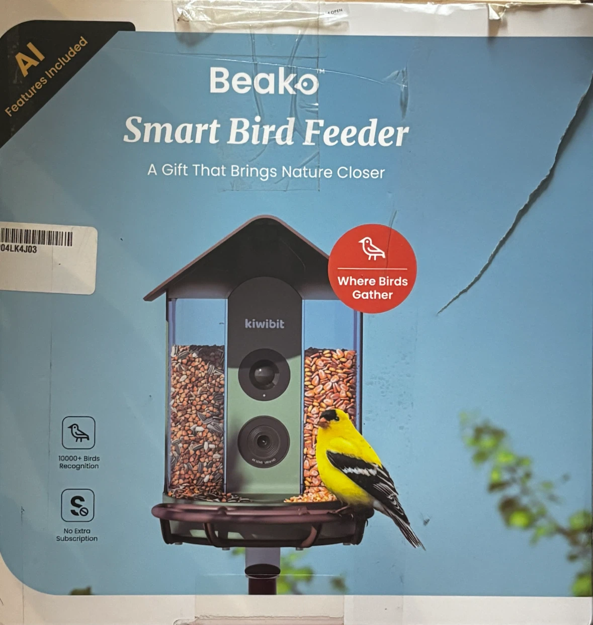 BEAKO SMART BIRD FEEDER (Kiwibit) – 4K AI Camera