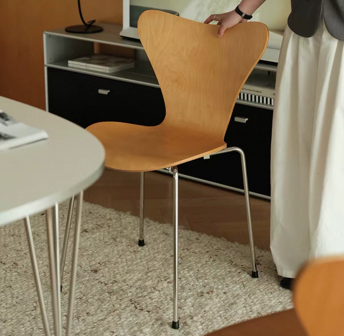 Modern Wooden Dining Chair(4 colors)