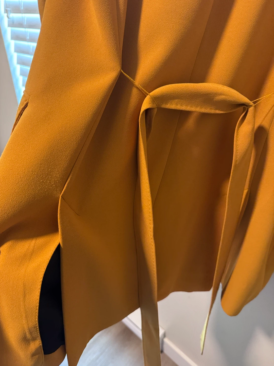 ZARA WOMAN Mustard Yellow Double-Breasted Blazer - photo 3
