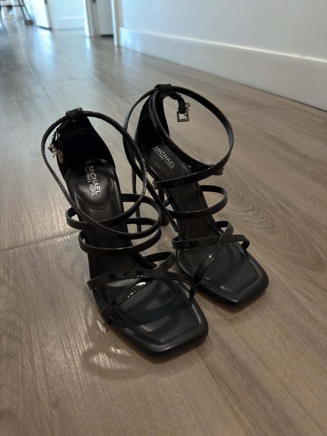 Michael Kors Black Strappy Heels