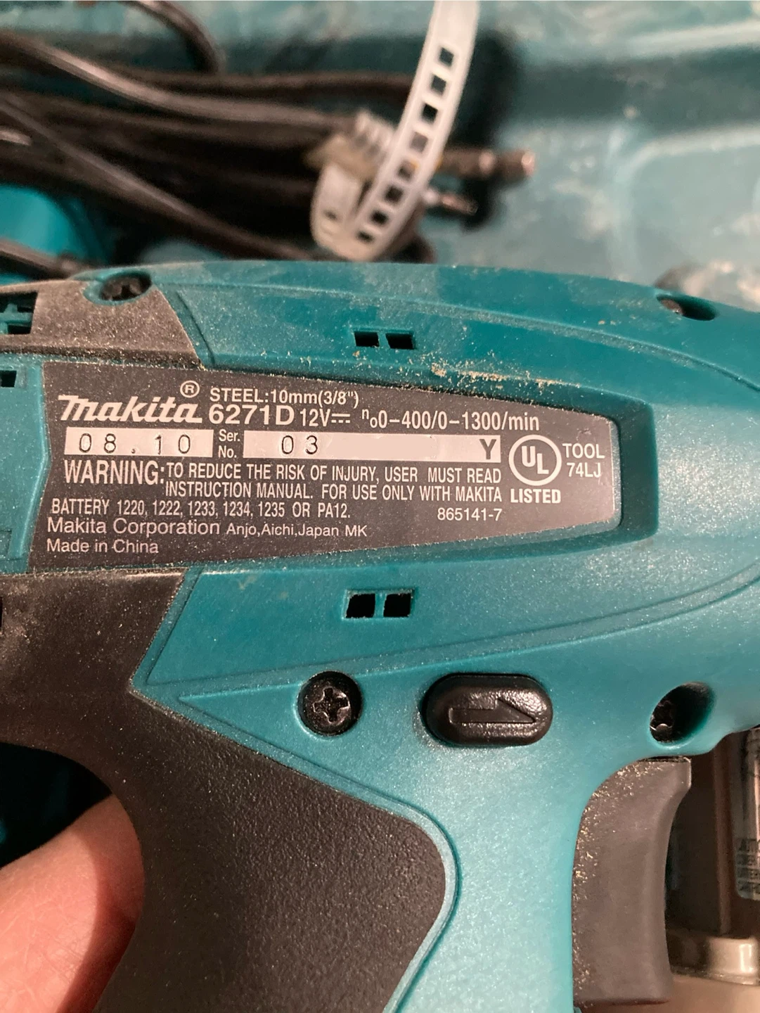 Makita 6271D 12V Cordless Drill with Case and Charger - photo 4