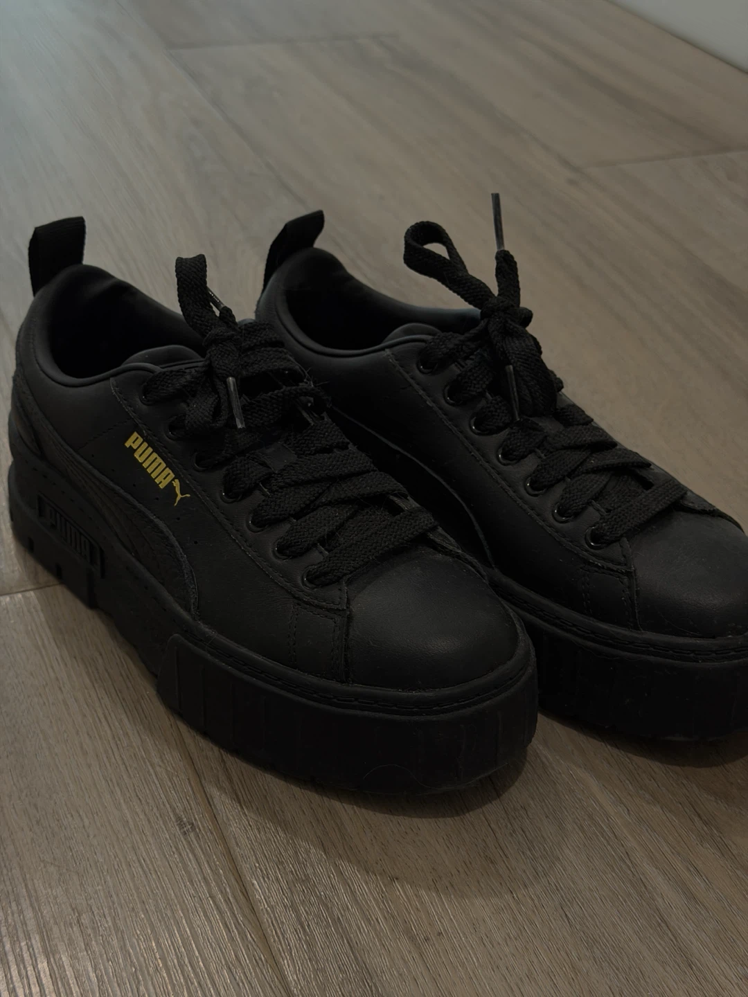Puma Black Platform Sneakers