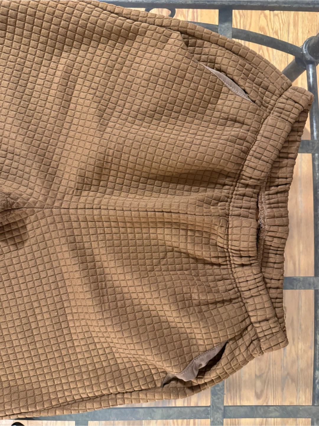 Brown Quilted Joggers - photo 2
