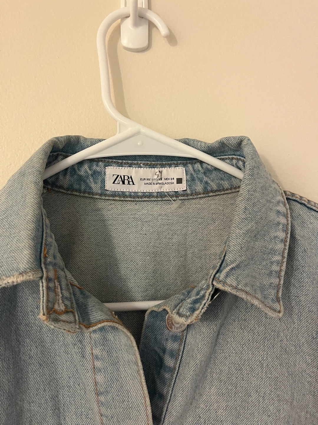 Zara Denim Shortall Jumpsuit - photo 2