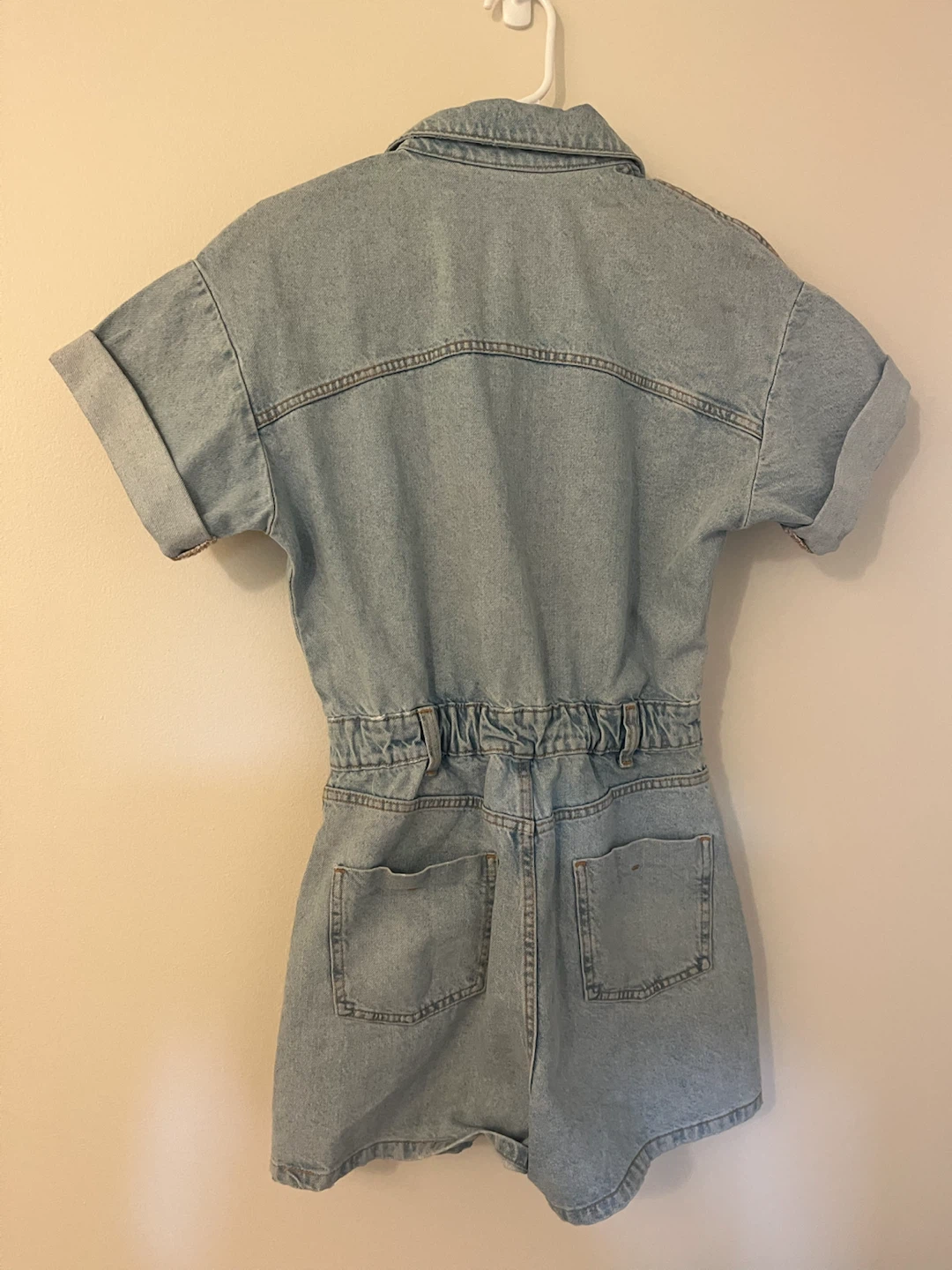 Zara Denim Shortall Jumpsuit - photo 3