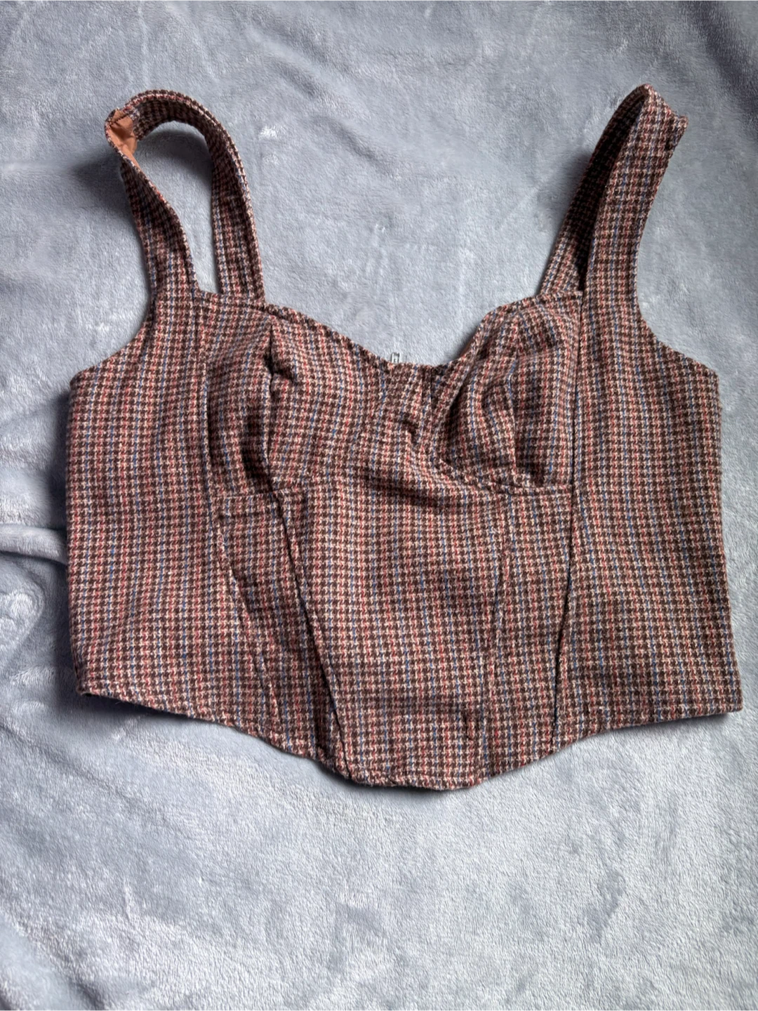 SHEIN Plaid Corset Top - photo 2