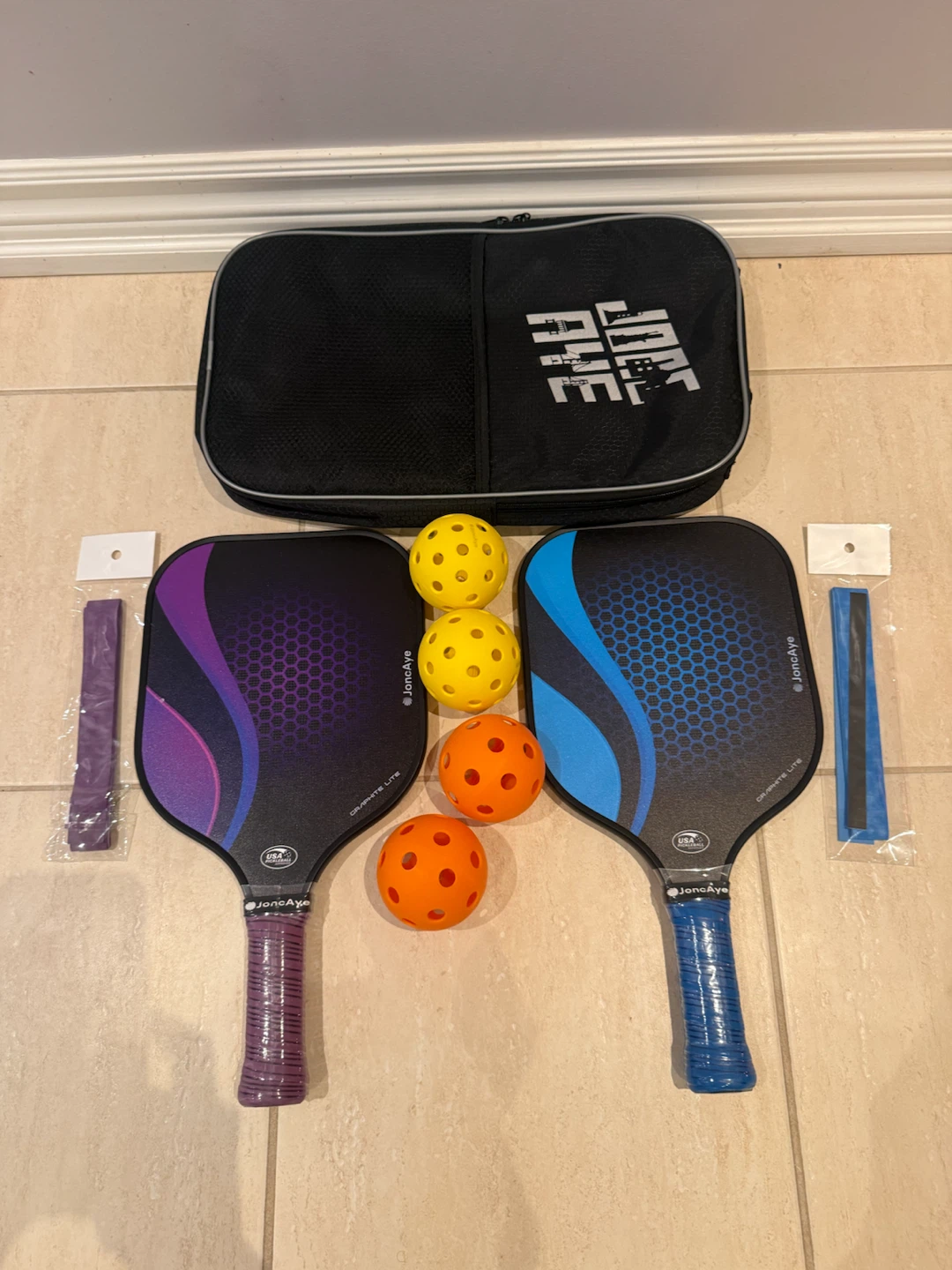 JonaAye Pickleball Paddle Set with Balls and Bag - photo 2