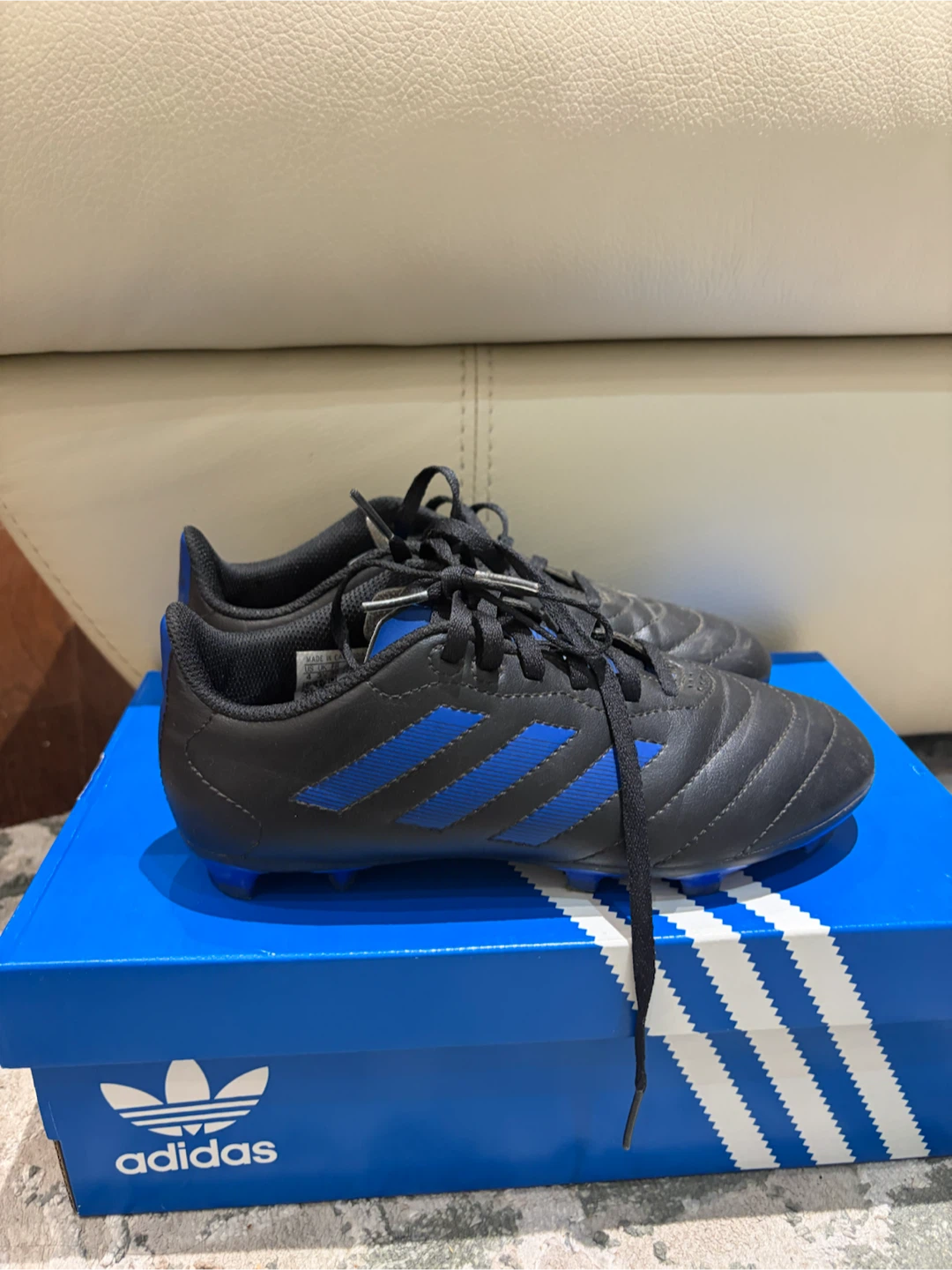 Adidas Soccer Cleats Black Blue Size 4k