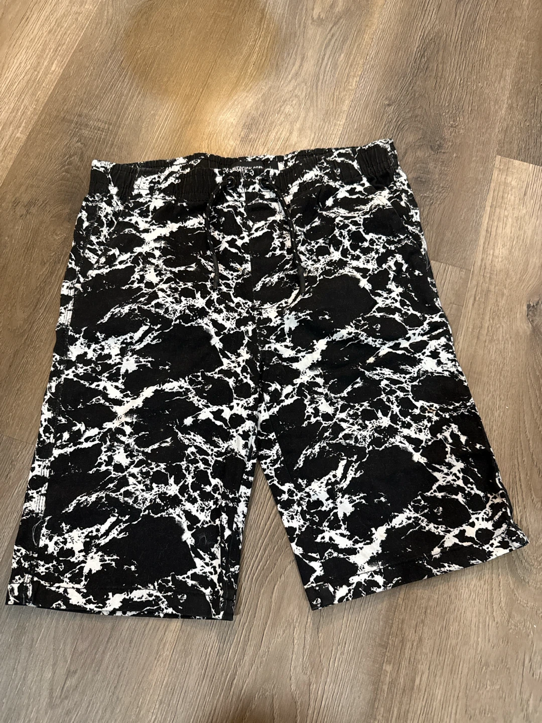 Sovereign State boys  Black & White Marble Print Shorts