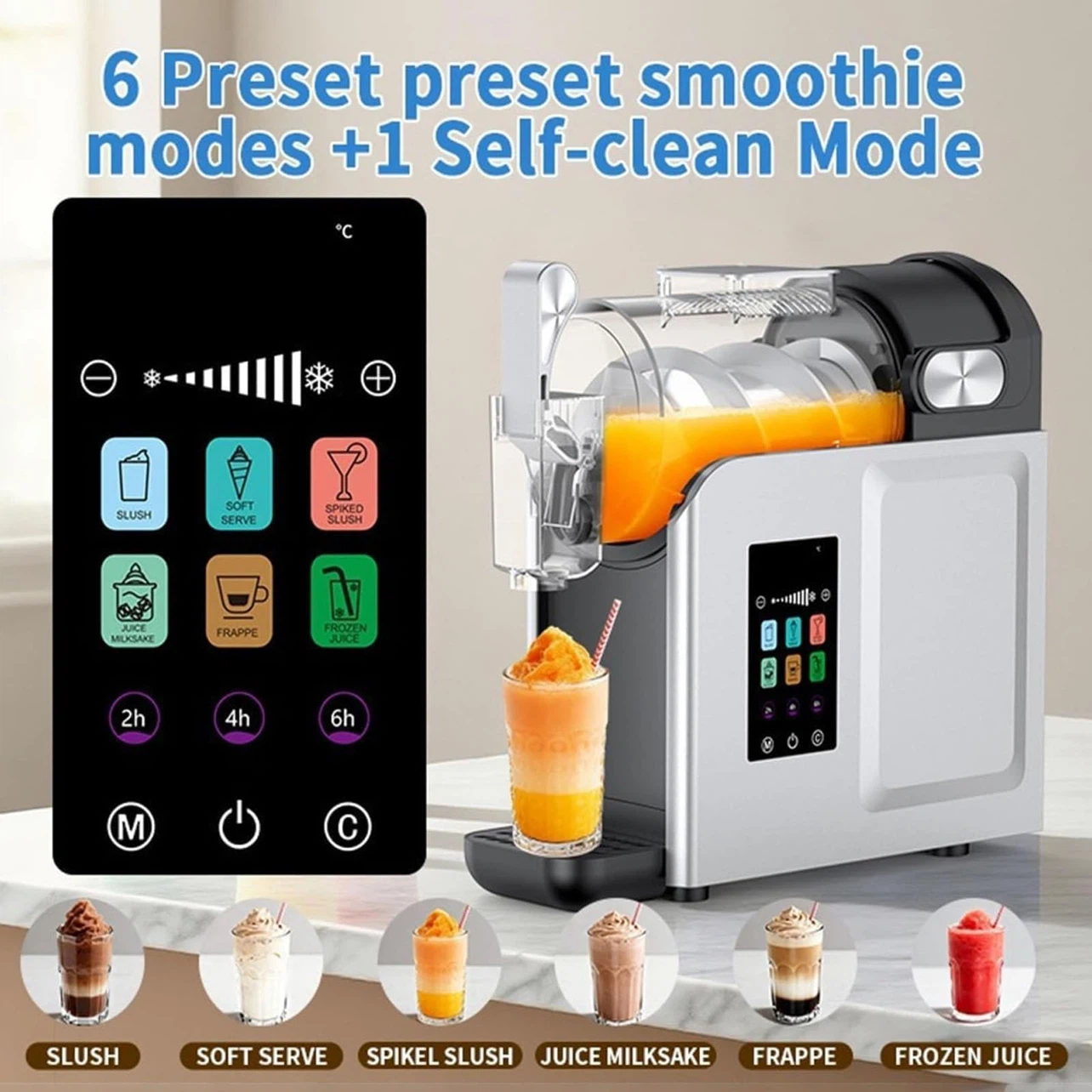 2-In-1 Slushy & Ice Cream Machine