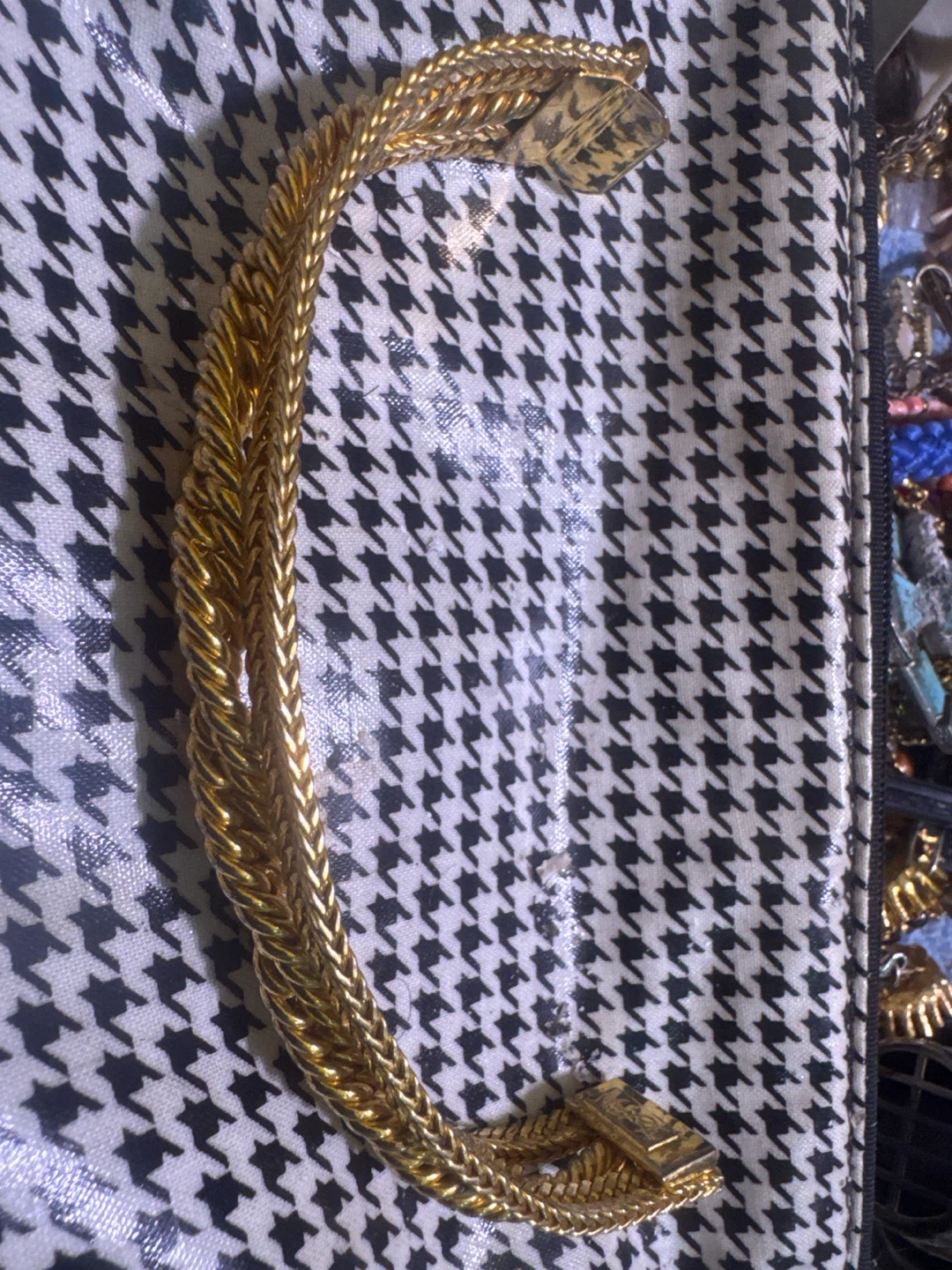 Yves Saint Laurent Gold Tone Chain Bracelet