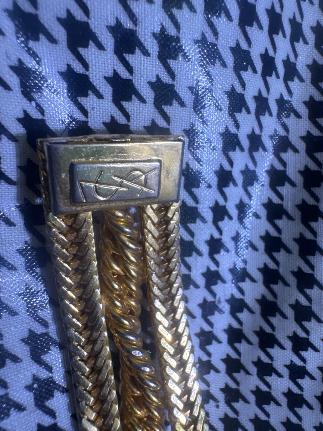 Yves Saint Laurent Gold Tone Chain Bracelet - photo 4