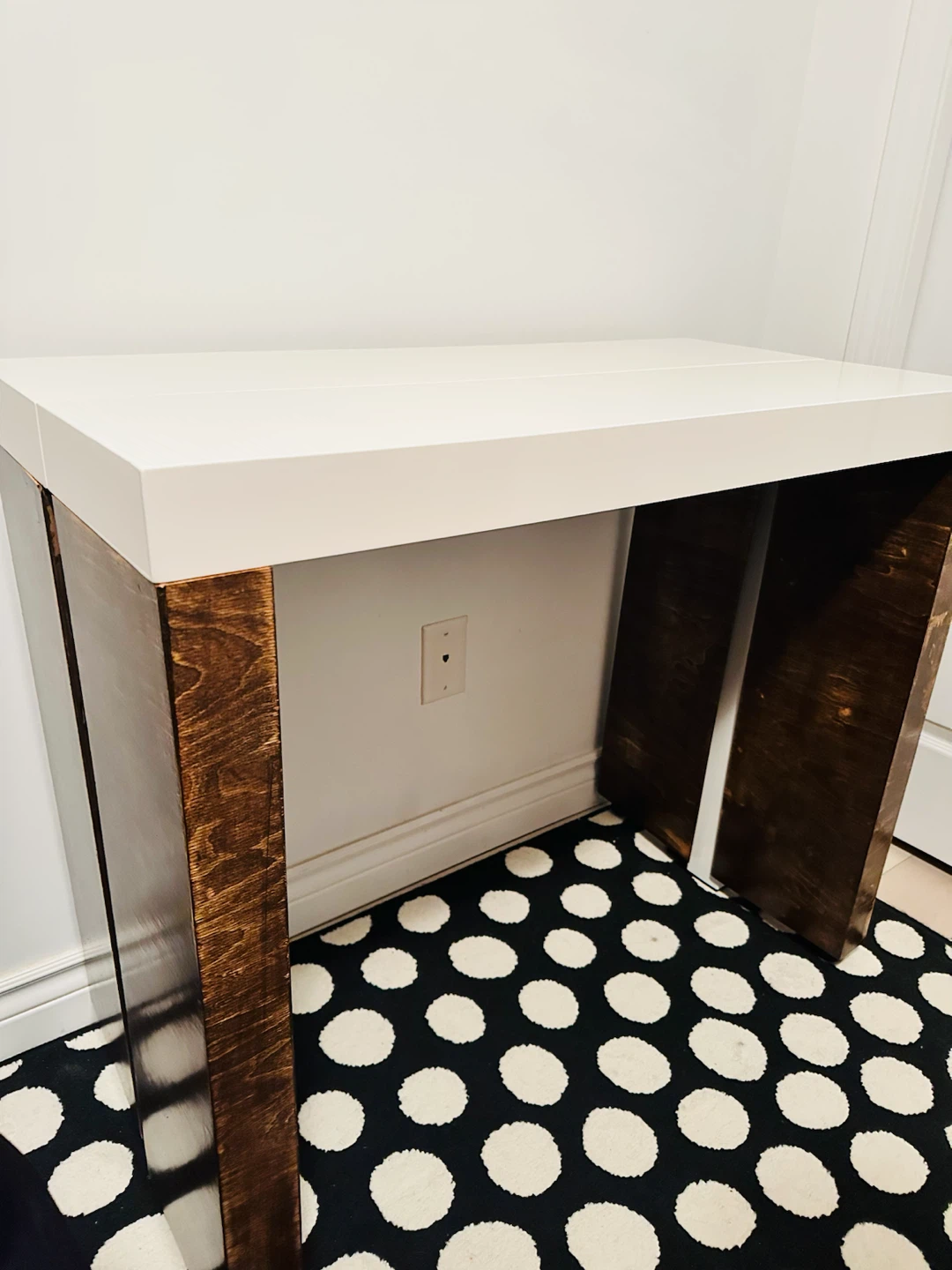 Convertible console to dining table - photo 2
