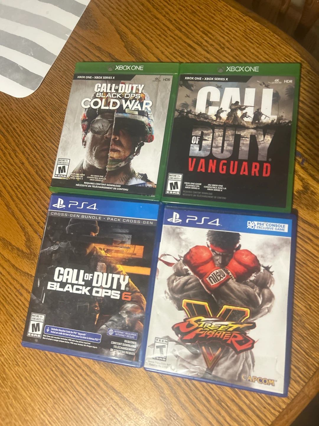 Xbox and ps4 games