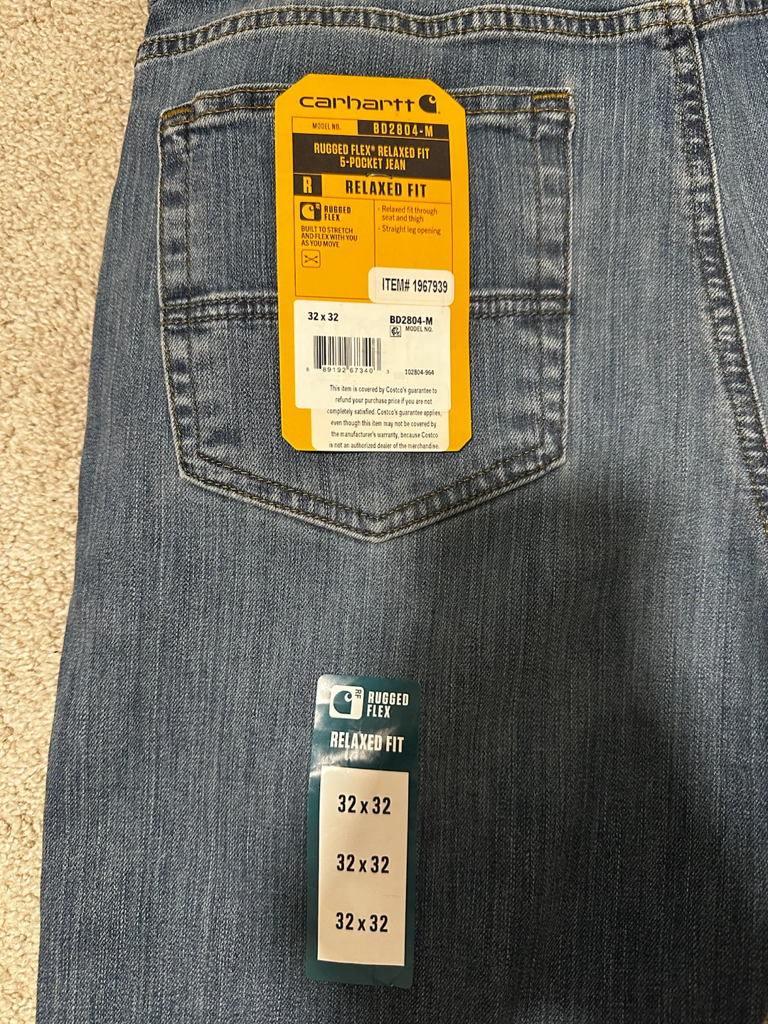 Carhartt Relaxed Fit Jeans 32x32 - photo 2