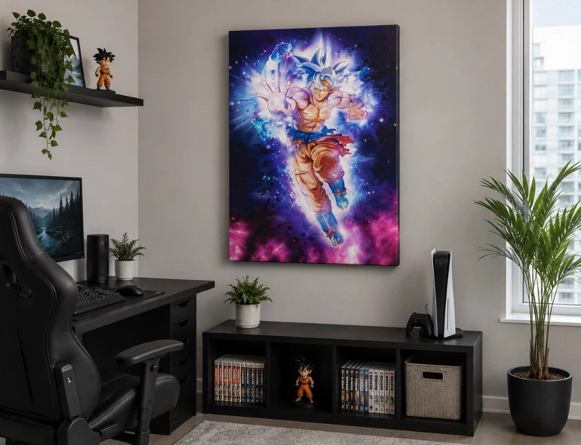 Dragon Ball Z Goku Ultra Instinct Canvas Art