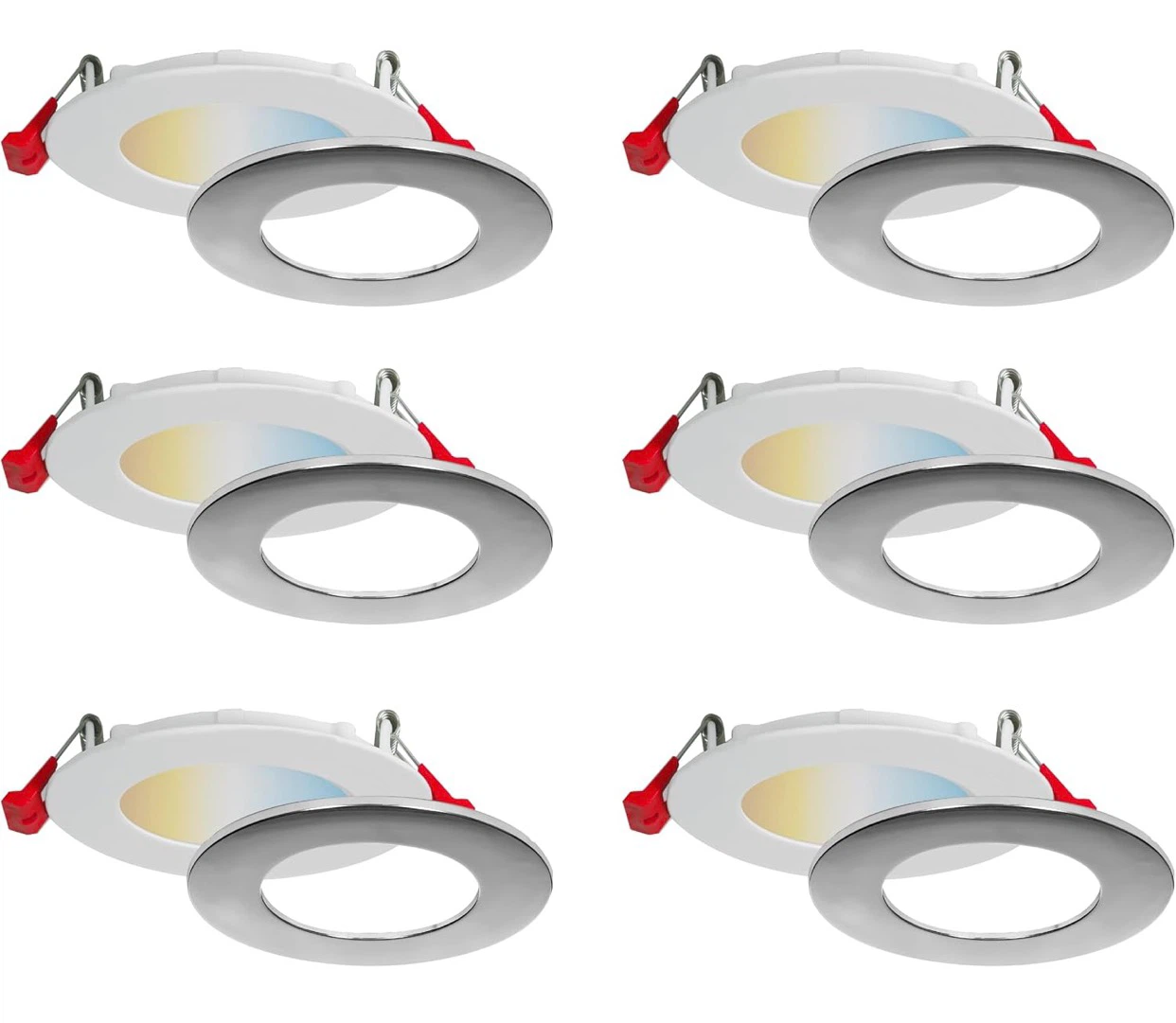6 UltraSlim 3" LED Recessed Dimmable Lights