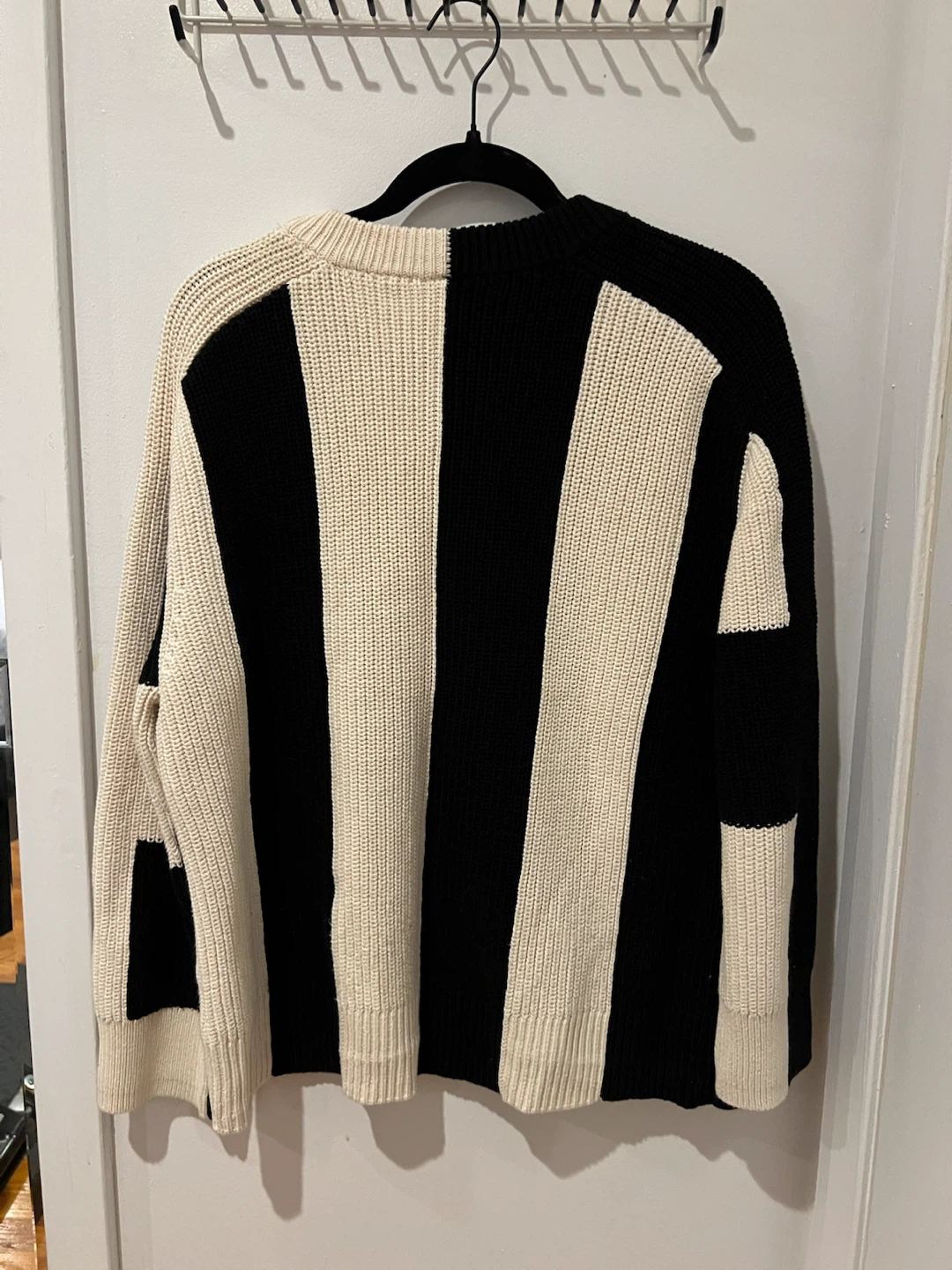 ARKET Block Striped Heavy Ribbed Crewneck Sweater - photo 4
