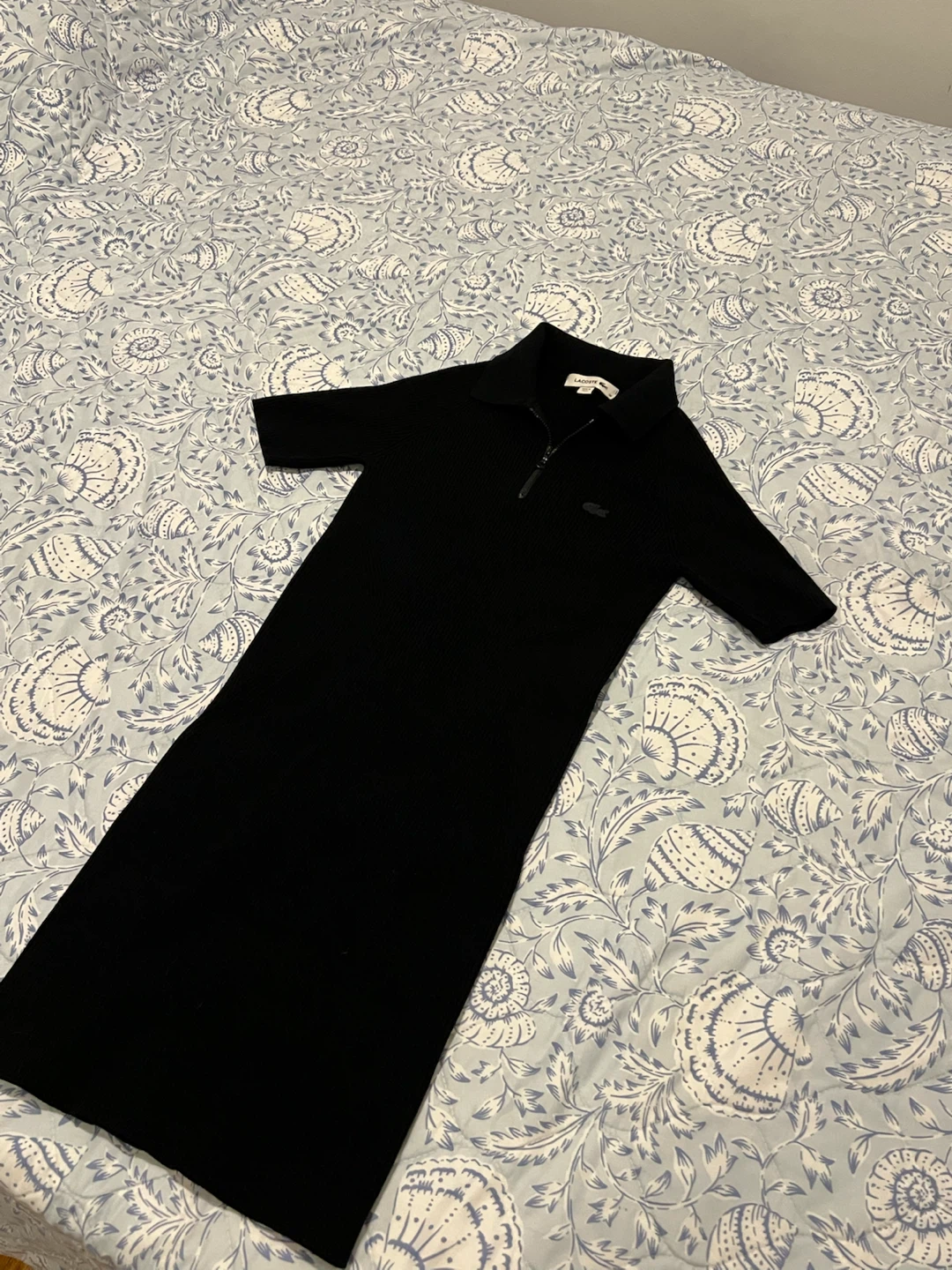 Lacoste Zip-Up Knit Polo Dress - photo 2