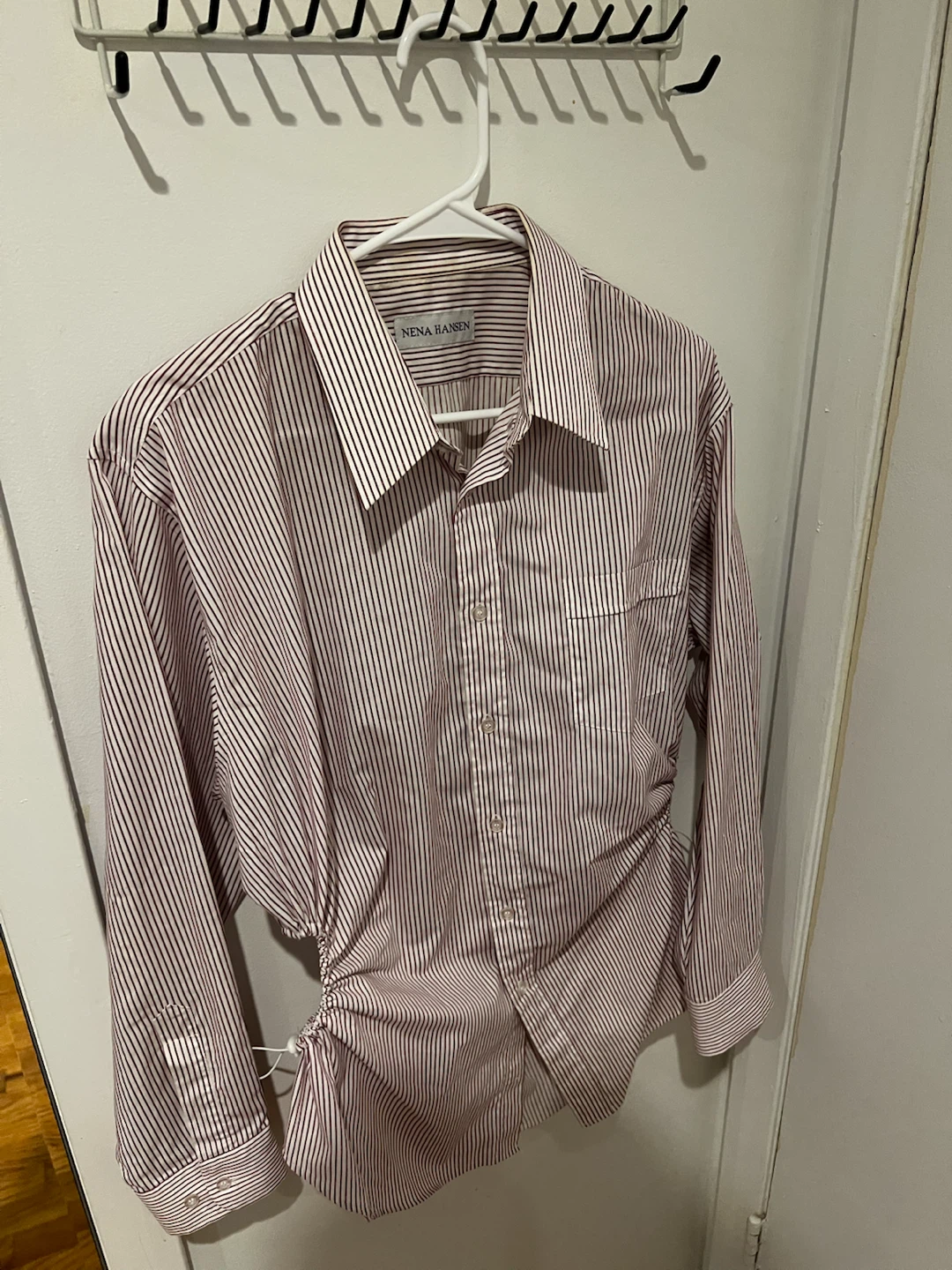Nena Hansen Bungee Striped Button-Up Shirt