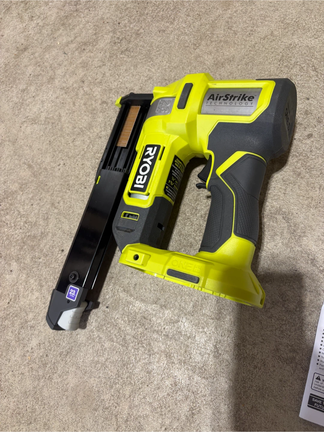RYOBI 18V Cordless Airstrike 23-Gauge Pin Nailer (Tool Only) - photo 3
