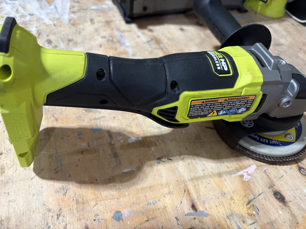RYOBI 18V ONE+ HP Brushless Cordless 4-1/2 in. Angle Grinder