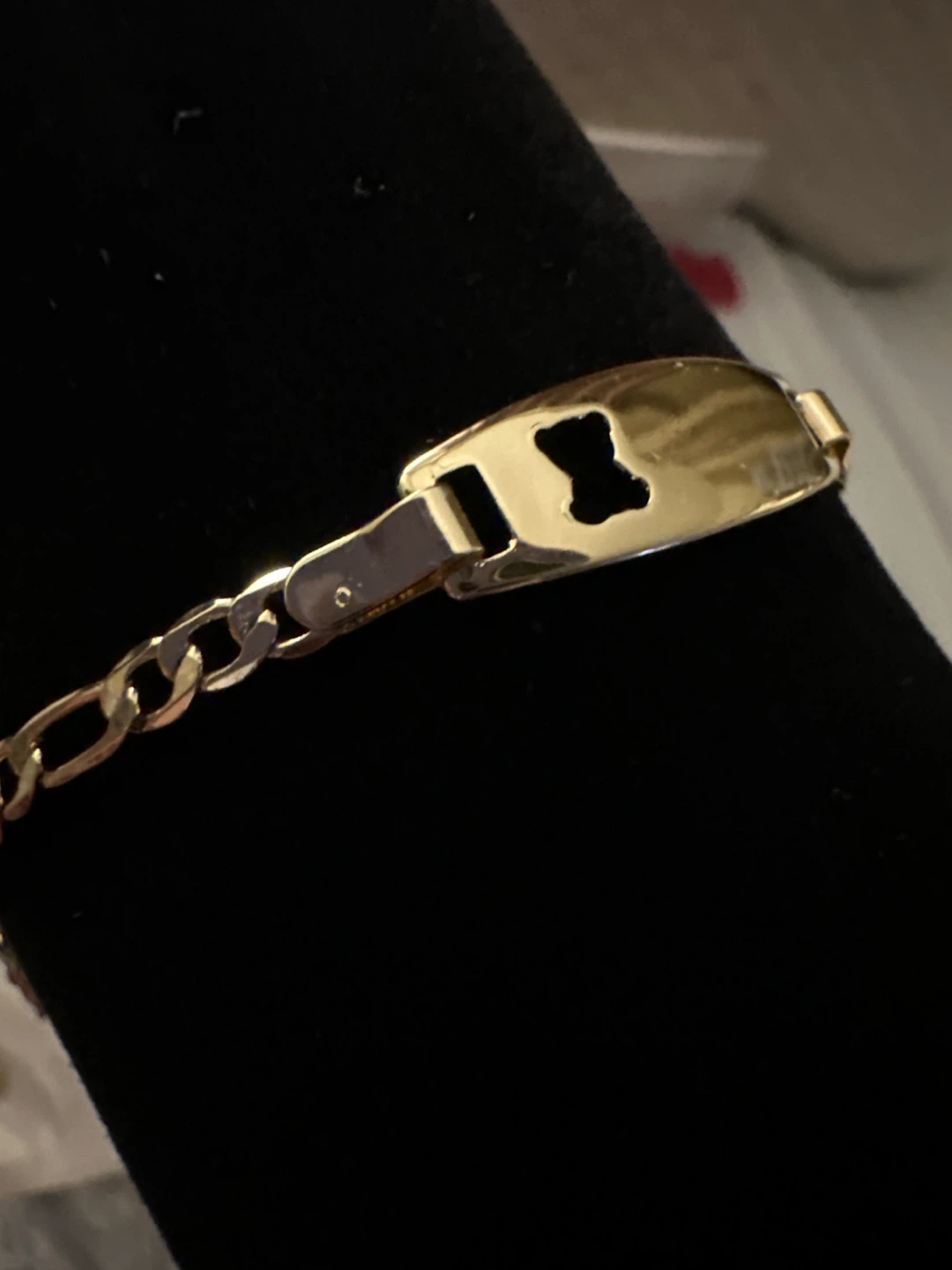 14k Gold laminated Bracelet with Butterfly Cutout
