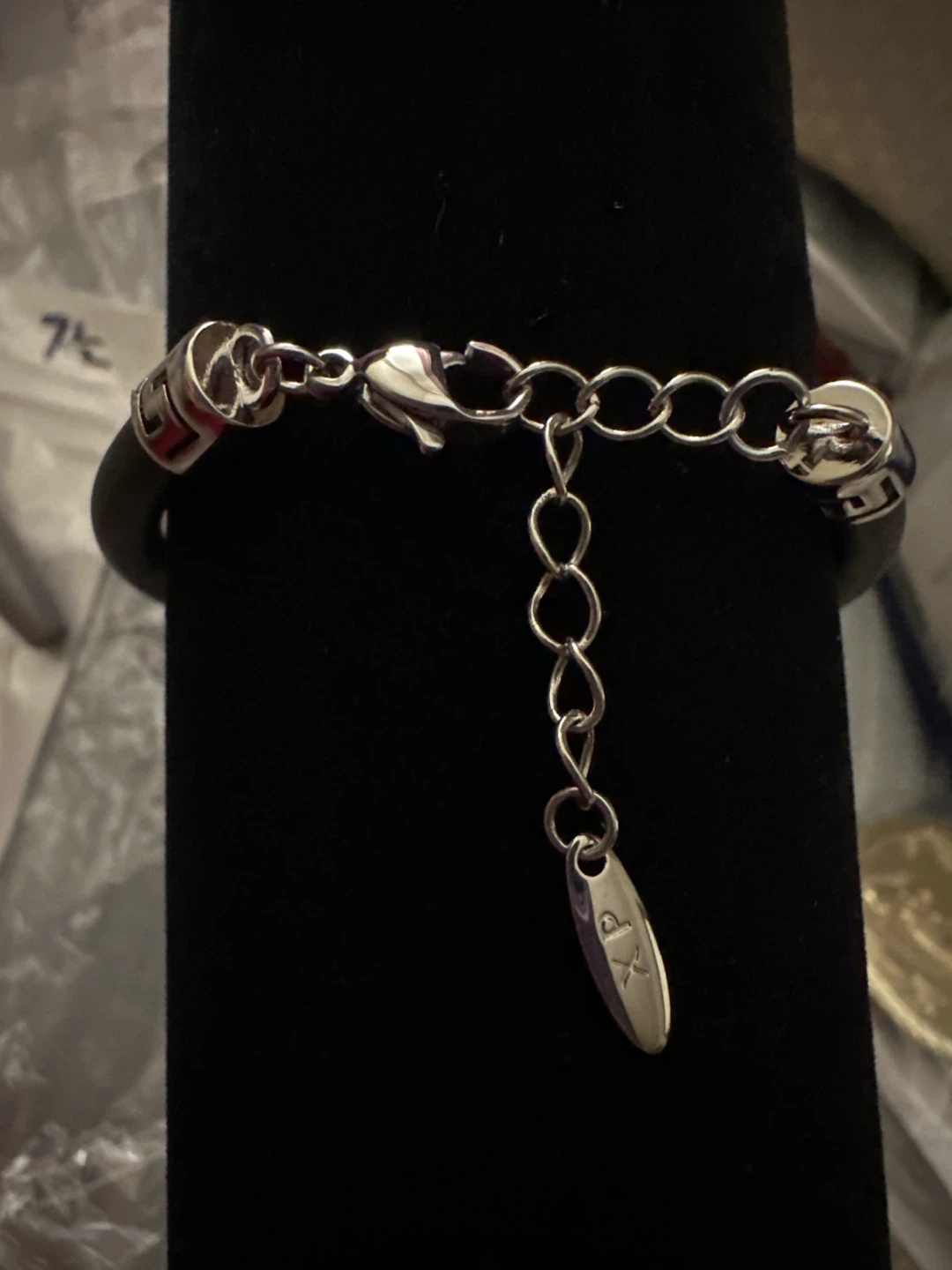 Xp Silver Tone Maze Design Bracelet - photo 2