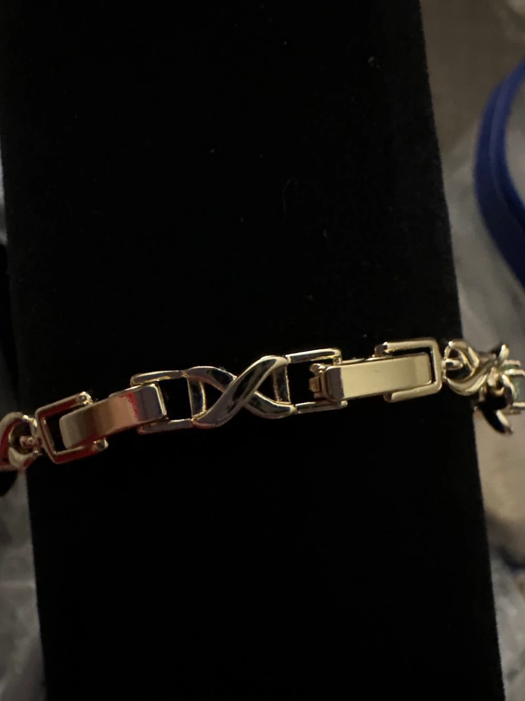 14kGold-laminated bracelet with colorful flower charms - photo 3