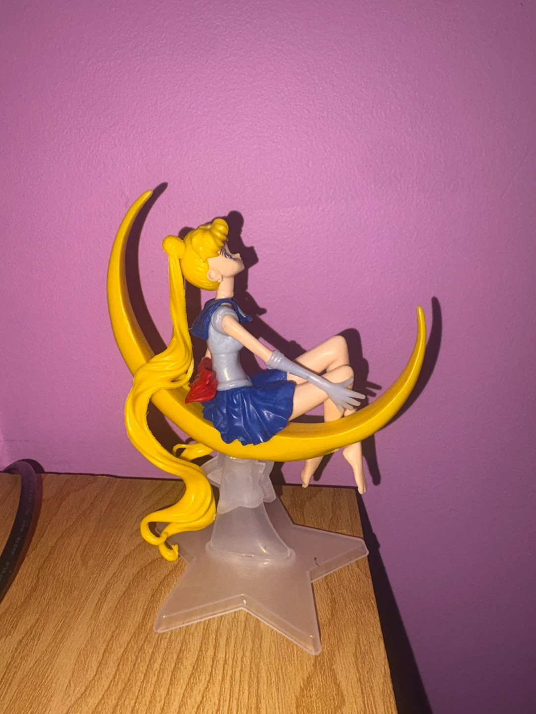 Sailor Moon Figure on Crescent Moon
