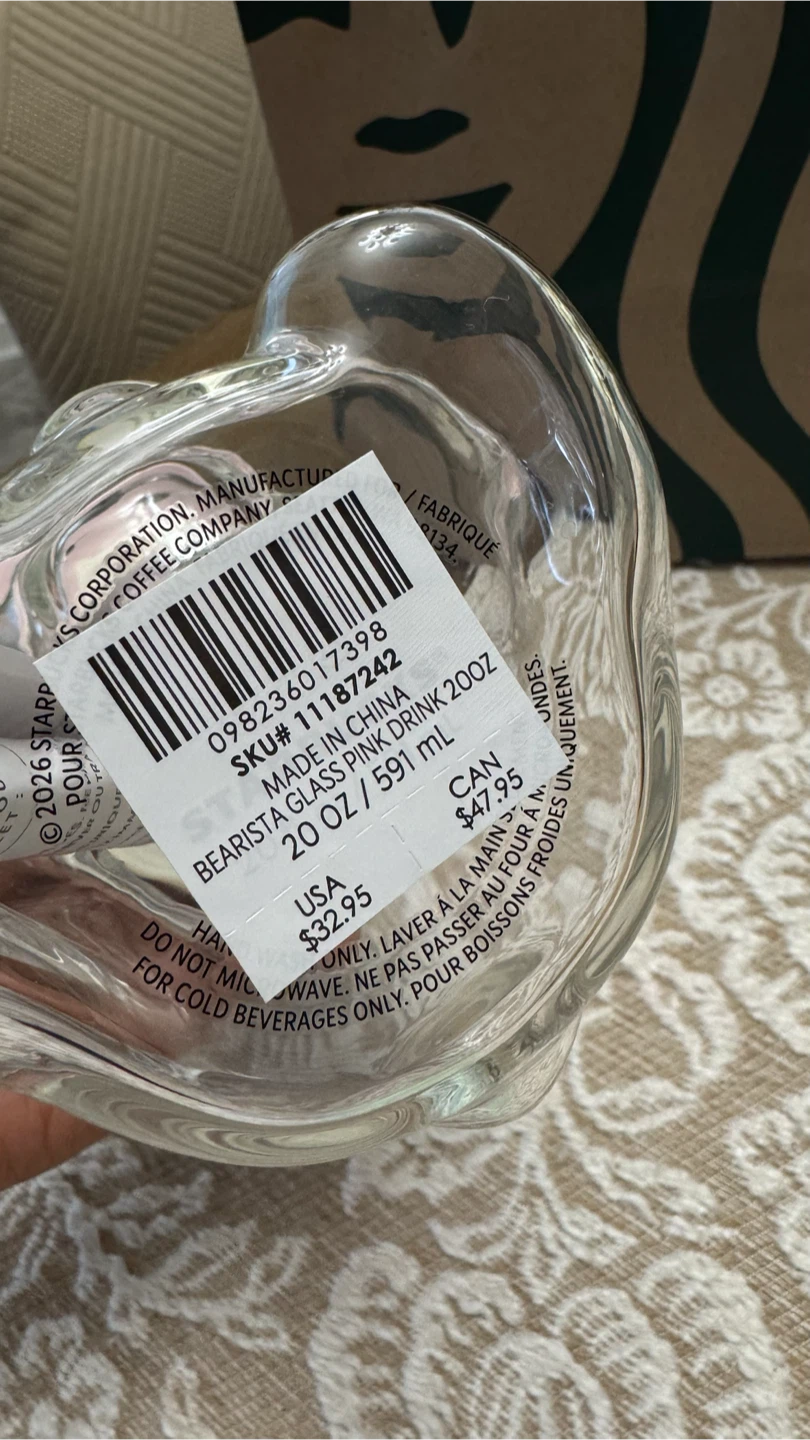 Starbucks Bearista Glass Pink Drink - photo 2