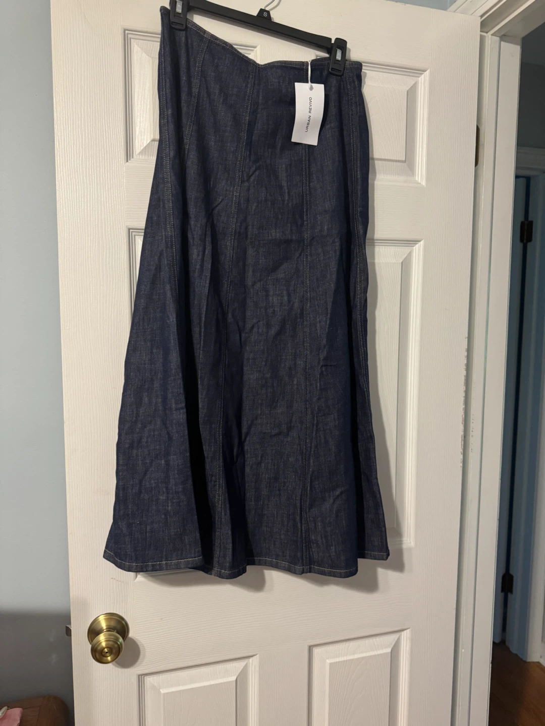 URBAN REVIVO Denim Maxi Skirt Size L