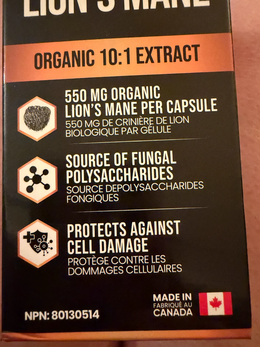 Nutratology Lion's Mane Organic 10:1 Extract Capsules - photo 3