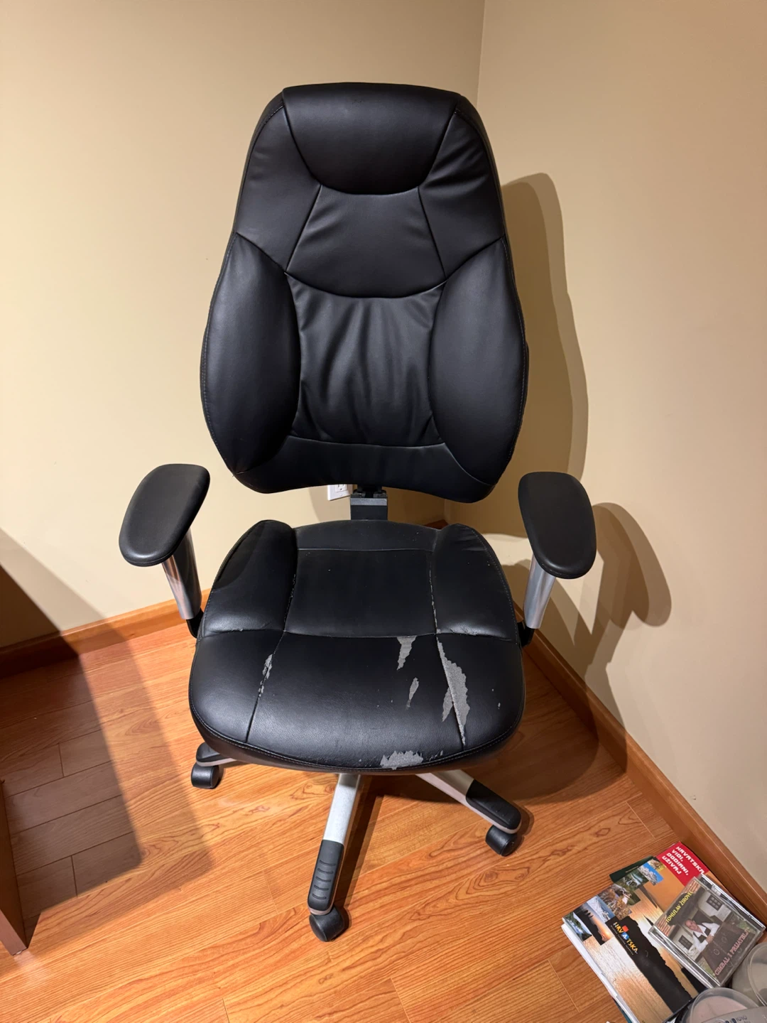 Black Office Chair - Some Wear