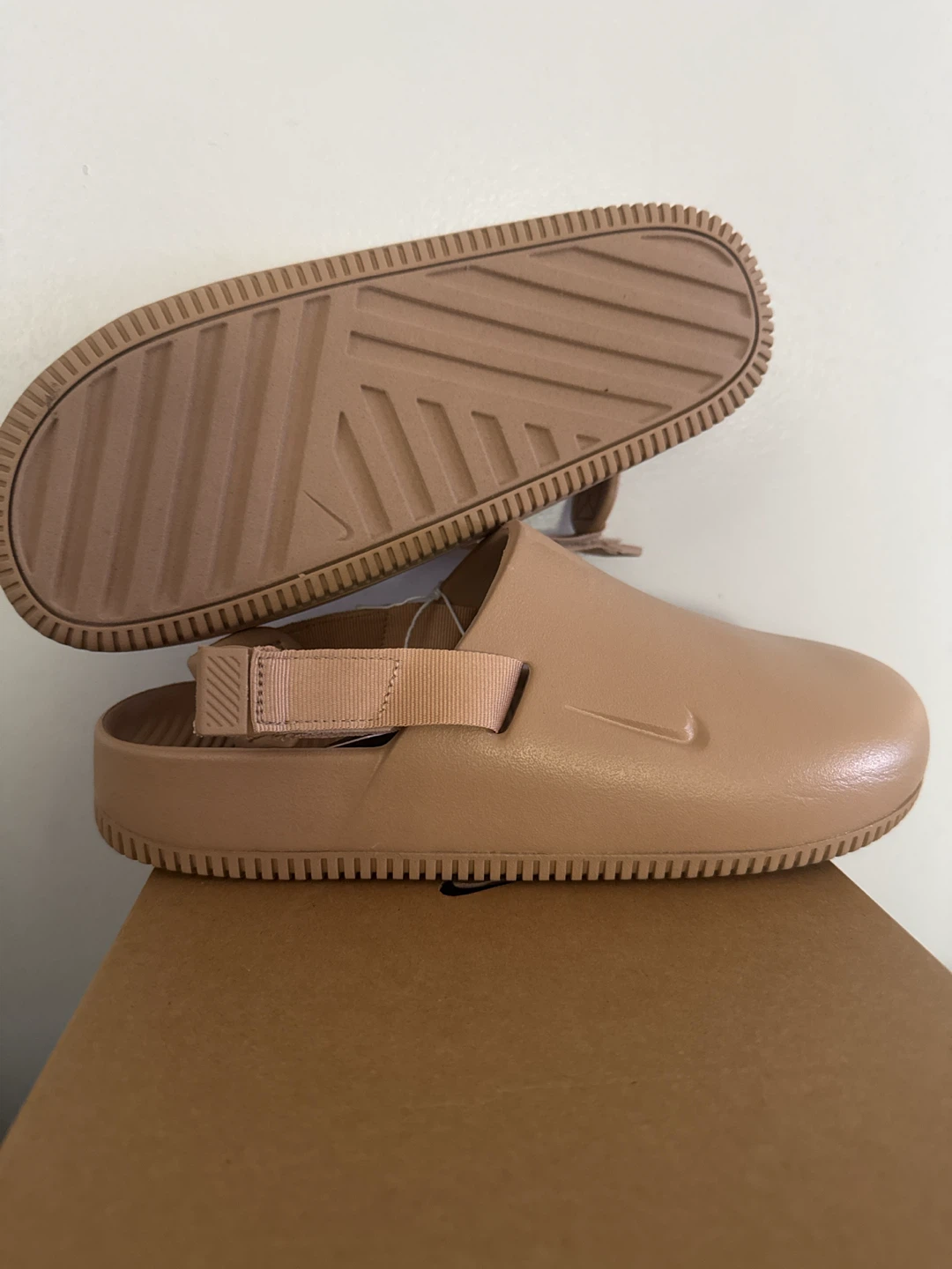 Nike Calm Mule NA Sandals - Size 8 - Tan - photo 4