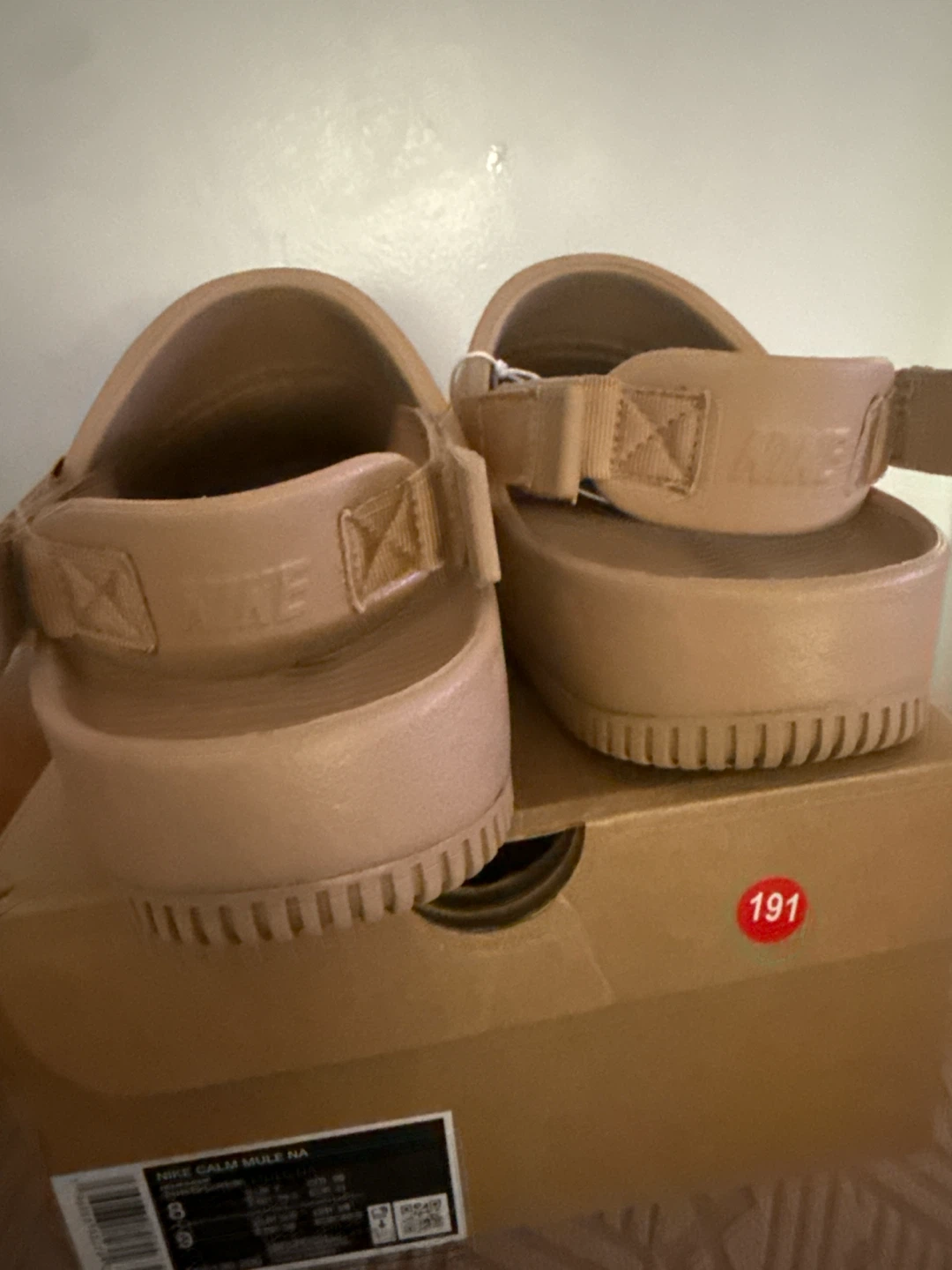 Nike Calm Mule NA Sandals - Size 8 - Tan - photo 5