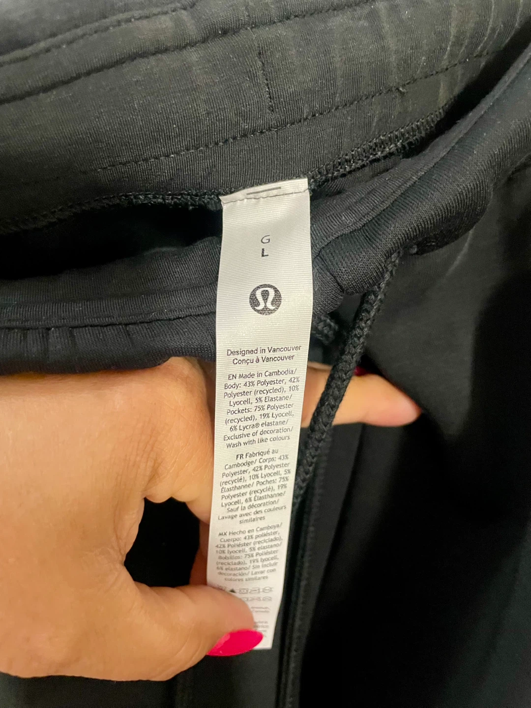 NWT Lululemon Black Shorts Size L - photo 5