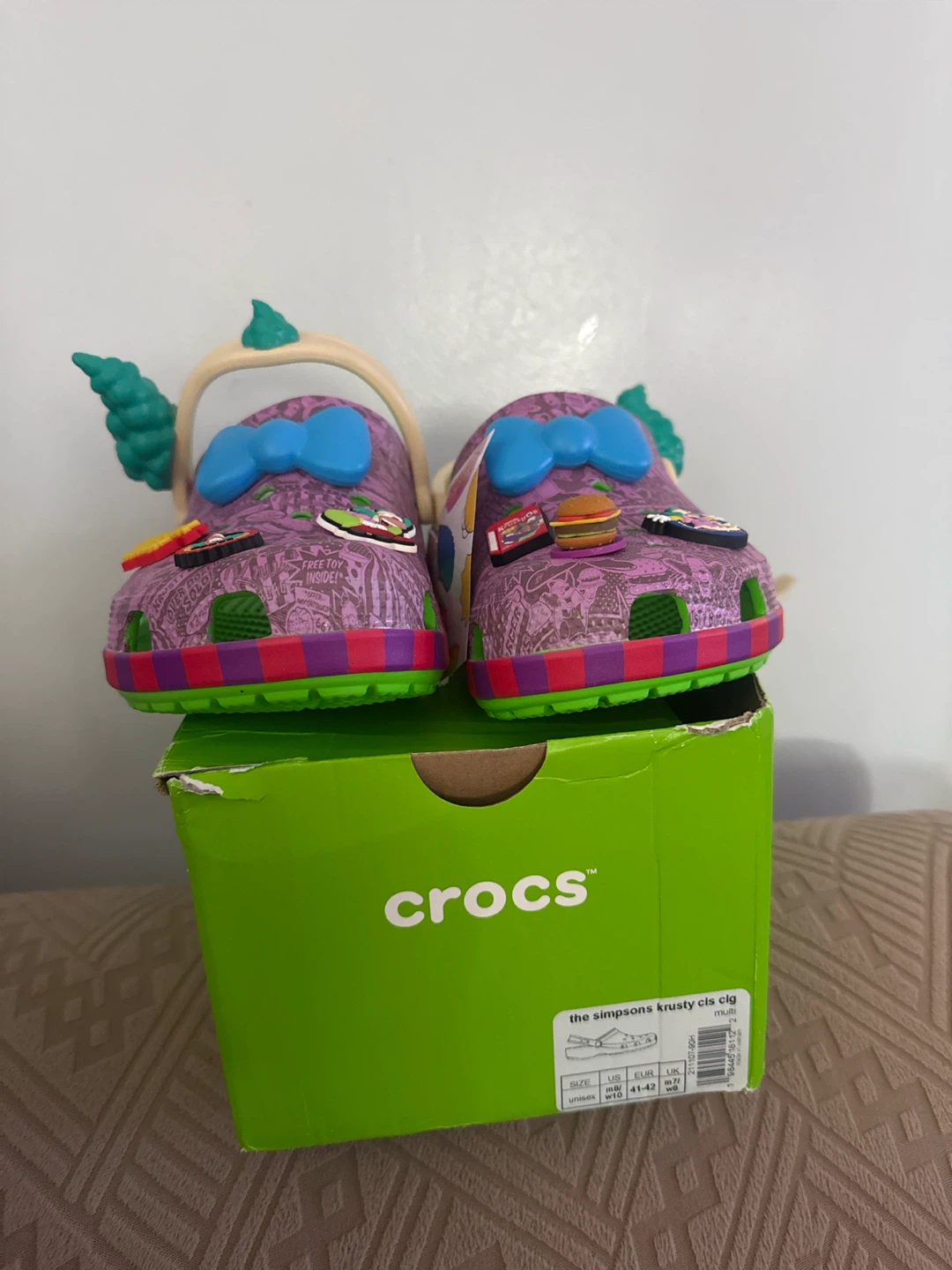 Crocs The Simpsons Krusty the Clown Clogs Size 7 Toddler