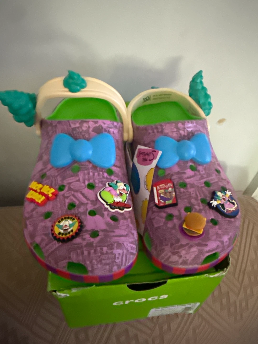Crocs The Simpsons Krusty the Clown Clogs Size 7 Toddler - photo 2
