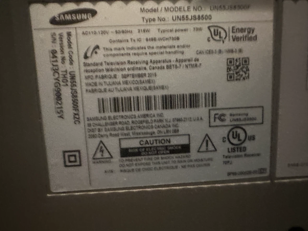 Samsung 55" Smart TV UN55JS8500F - photo 2