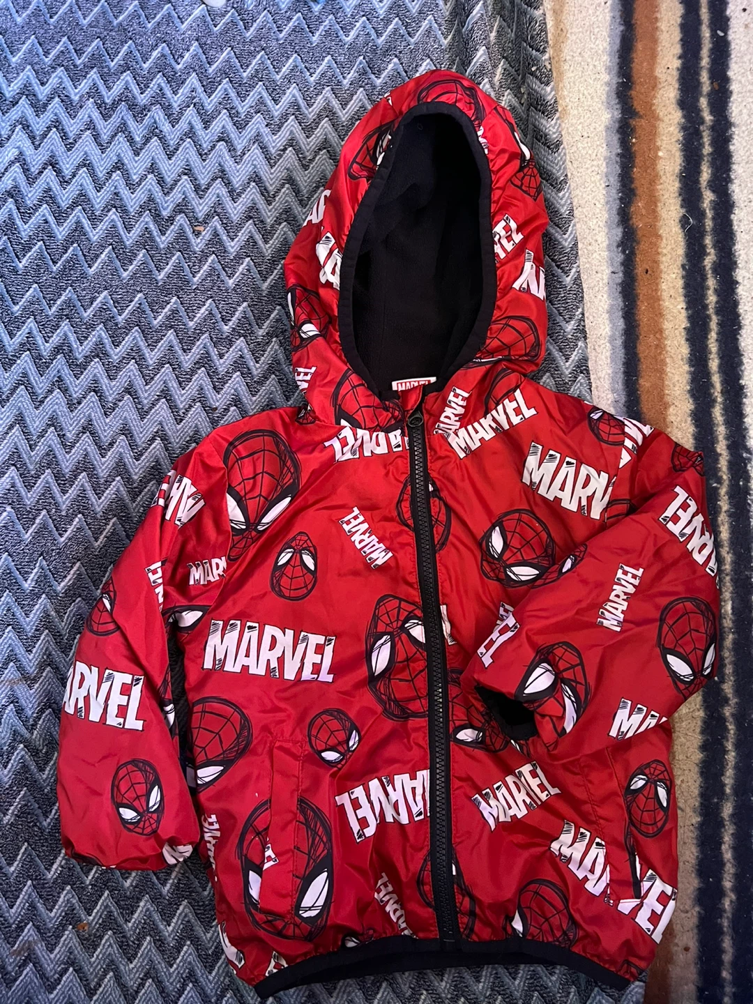 Kids Marvel Spider-Man Hooded Jacket